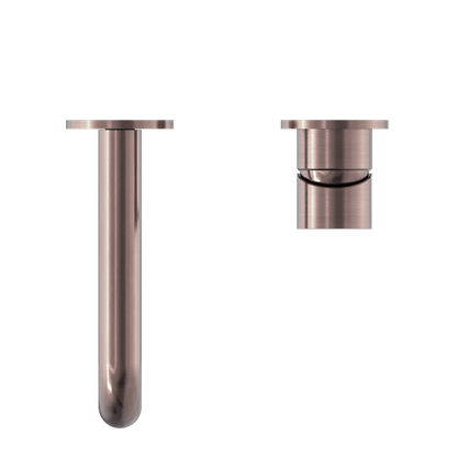 Nero Mecca Wall Basin/Bath Mixer Separate Back Plate 260mm  NR221910C260BZ