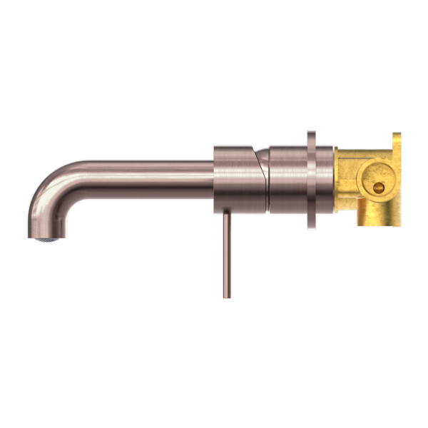 Nero Mecca Wall Mixer Set Basin/Bath Separate Backplates 185mm