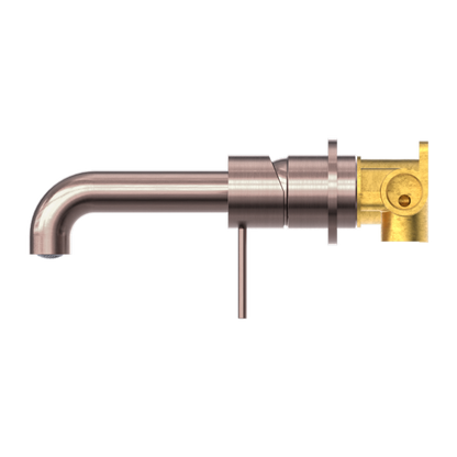 Nero Mecca Wall Mixer Set Basin/Bath Separate Backplates 185mm
