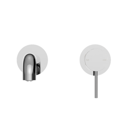 Nero Mecca Wall Basin/Bath Mixer Separate Back Plate 260mm  NR221910C260CH