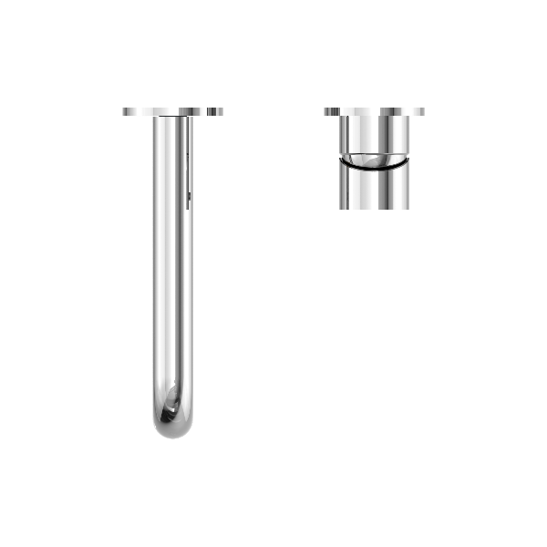 Nero Mecca NR221910C160CH  Wall Basin Mixer Separate Back Plate 160mm Spout