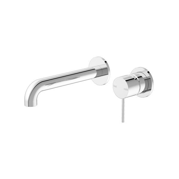 Nero Mecca Wall Mixer Set Basin/Bath Separate Backplates 185mm