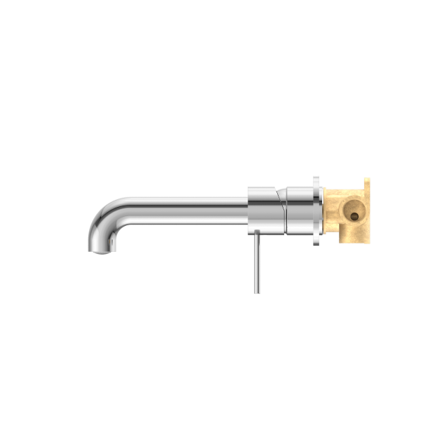 Nero Mecca Wall Mixer Set Basin/Bath Separate Backplates 185mm