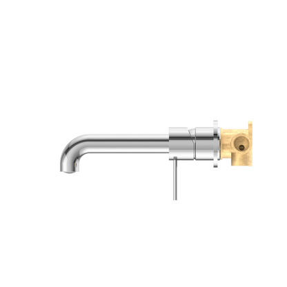 Nero Mecca Wall Mixer Set Basin/Bath Separate Backplates 185mm