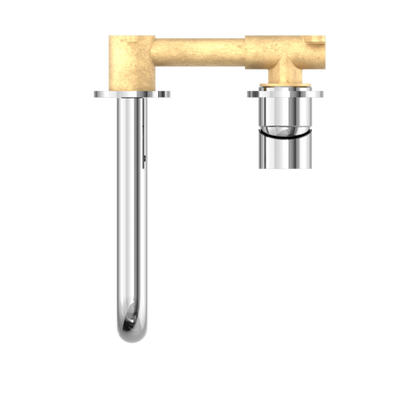 Nero Mecca Wall Mixer Set Basin/Bath Separate Backplates 185mm