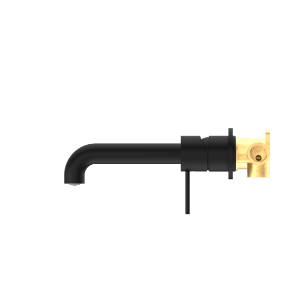 Nero Mecca Wall Mixer Set Basin/Bath Separate Backplates 185mm