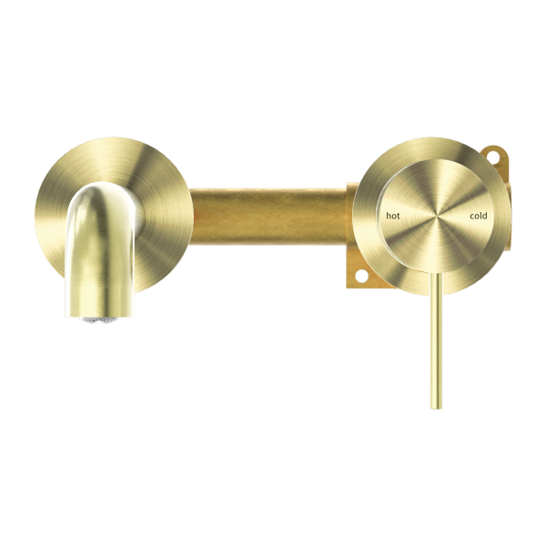 Nero Mecca Wall Mixer Set Basin/Bath Separate Backplates 230mm