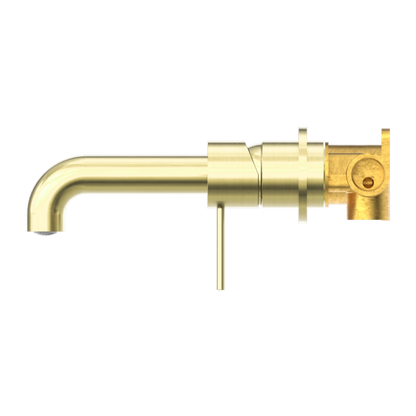 Nero Mecca Wall Mixer Set Basin/Bath Separate Backplates 185mm
