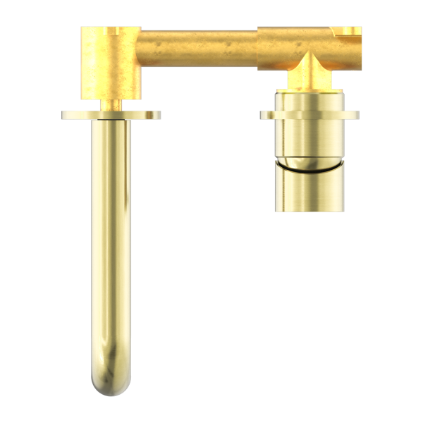 Nero Mecca Wall Mixer Set Basin/Bath Separate Backplates 185mm