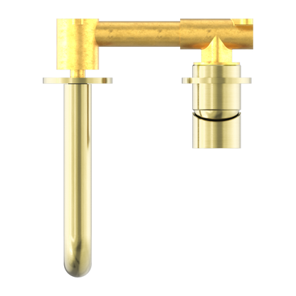Nero Mecca Wall Mixer Set Basin/Bath Separate Backplates 185mm