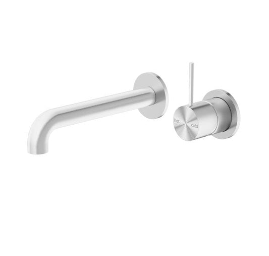 Nero Mecca Up Wall Mixer Set Basin/Bath Separate Backplates 185mm