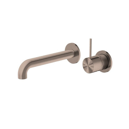 Nero Mecca Up Wall Mixer Set Basin/Bath Separate Backplates 185mm
