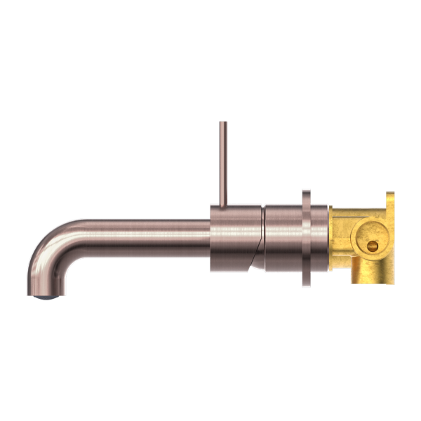 Nero Mecca Up Wall Mixer Set Basin/Bath Separate Backplates 185mm