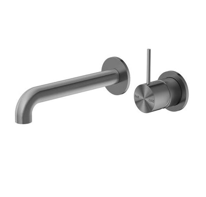 Nero Mecca Up Wall Mixer Set Basin/Bath Separate Backplates 185mm