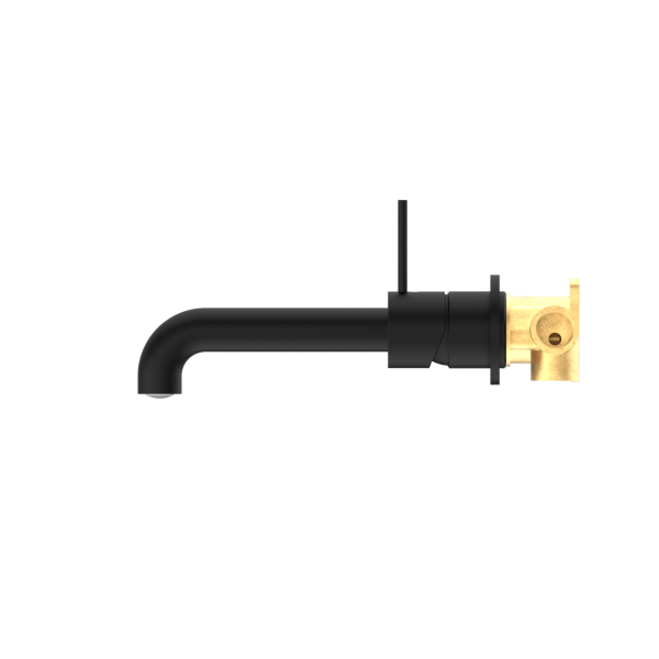Nero Mecca Up Wall Mixer Set Basin/Bath Separate Backplates 185mm