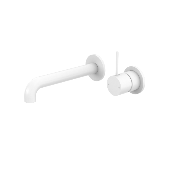 Nero Mecca Up Wall Mixer Set Basin/Bath Separate Backplates 185mm