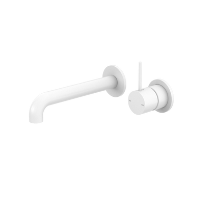 Nero Mecca Up Wall Mixer Set Basin/Bath Separate Backplates 185mm
