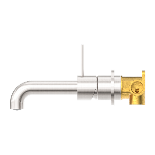 Nero Mecca Up Wall Mixer Set Basin/Bath Separate Backplates 185mm