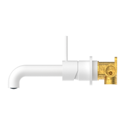 Nero Mecca Up Wall Mixer Set Basin/Bath Separate Backplates 185mm