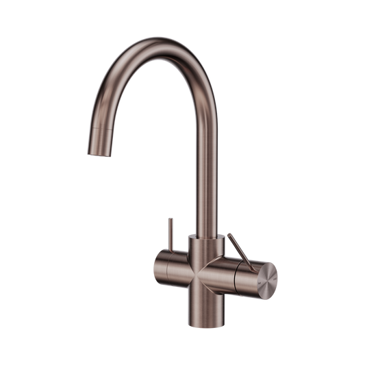 Mecca 3 Way Filtered Mixer Tap Brushed Bronze