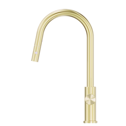 Mecca Pull Out Sink Mixer With Vegie Spray Function Brushed Gold