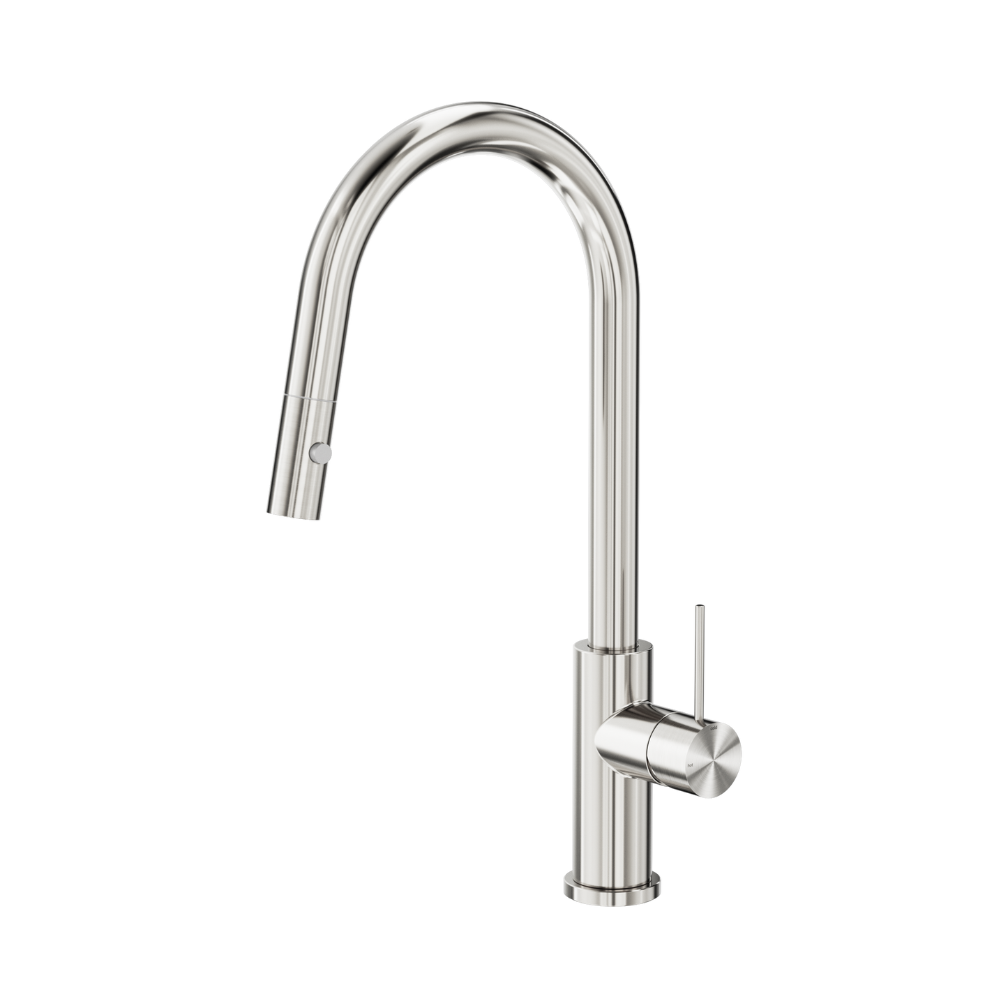 Mecca Pull Out Sink Mixer With Vegie Spray Function Brushed Nickel