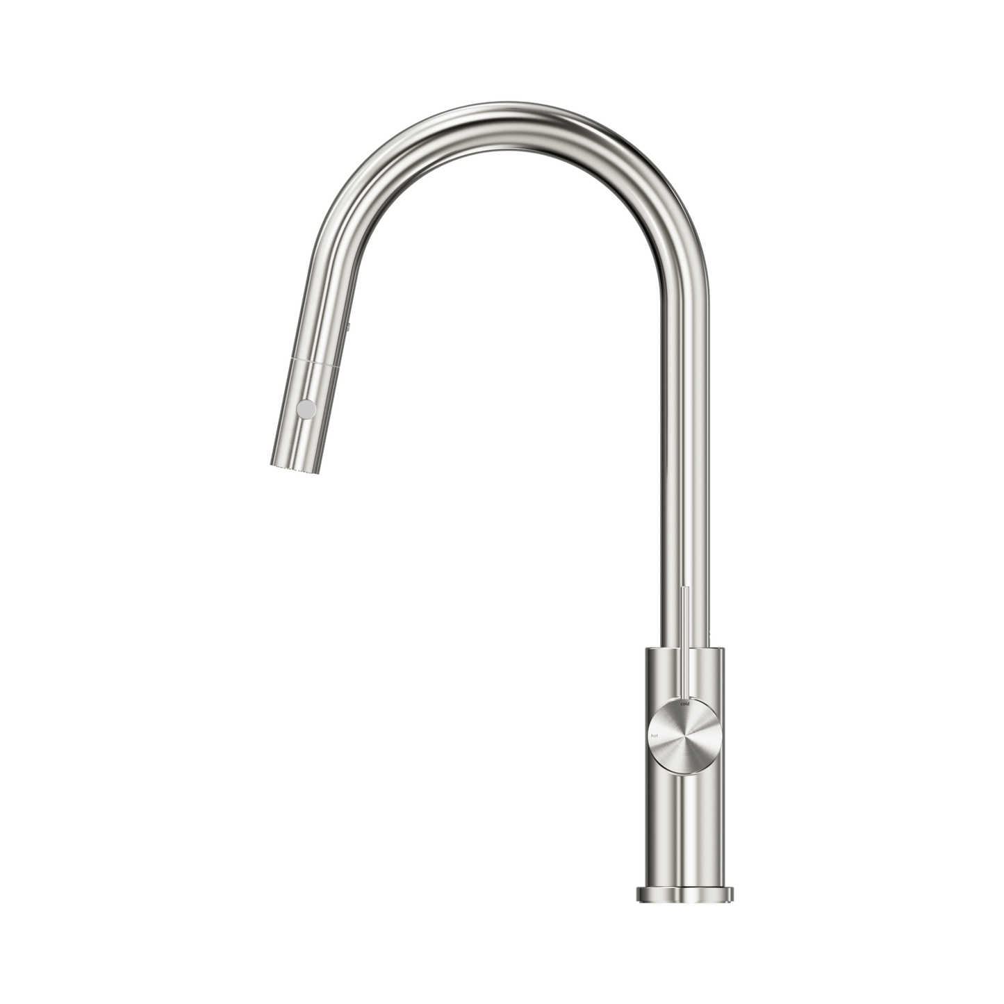 Mecca Pull Out Sink Mixer With Vegie Spray Function Brushed Nickel