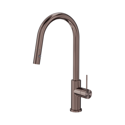 Mecca Pull Out Sink Mixer With Vegie Spray Function Brushed Bronze