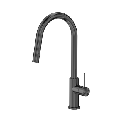 Mecca Pull Out Sink Mixer With Vegie Spray Function Gun Metal