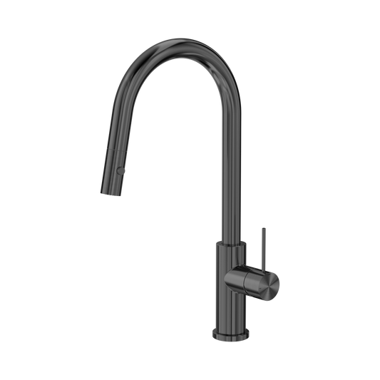Mecca Pull Out Sink Mixer With Vegie Spray Function Gun Metal