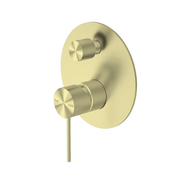 Nero Mecca Shower / Bath Wall Mixer with Diverter -Brushed  / NR221909aBG