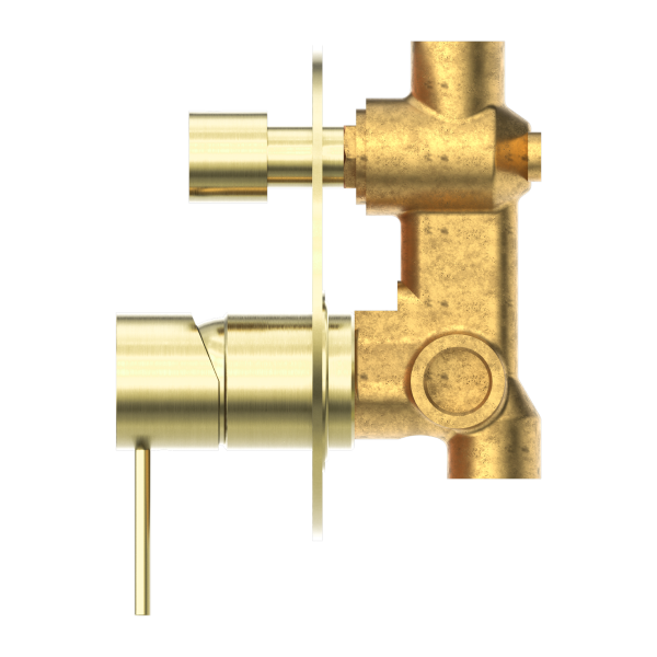 Nero Mecca Shower / Bath Wall Mixer with Diverter -Brushed  / NR221909aBG