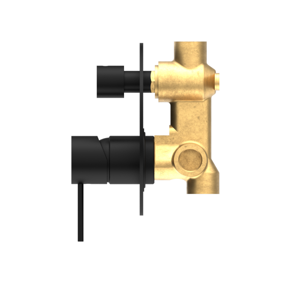Nero Mecca Shower / Bath Wall Mixer with Diverter - / NR221909aMB