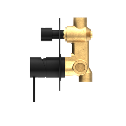 Nero Mecca Shower / Bath Wall Mixer with Diverter - / NR221909aMB