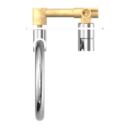 Nero Mecca Up Wall Basin Mixer Swivel Spout