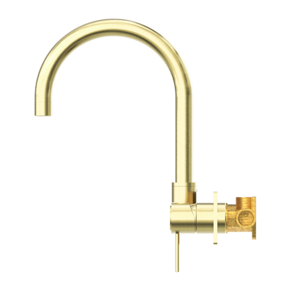 Nero Mecca Wall Basin Mixer Swivel Spout