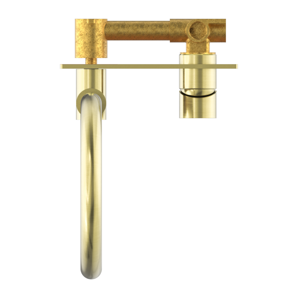 Nero Mecca Wall Basin Mixer Swivel Spout