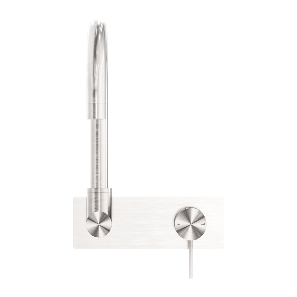 Nero Mecca Wall Basin Mixer Swivel Spout