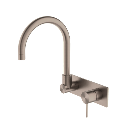 Nero Mecca Wall Basin / Bath Mixer Swivel Spout