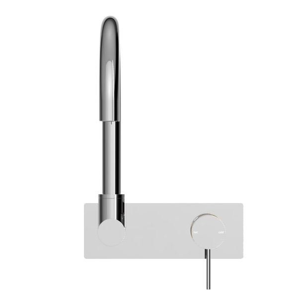 Nero Mecca Wall Basin Mixer Swivel Spout