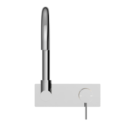 Nero Mecca Wall Basin Mixer Swivel Spout
