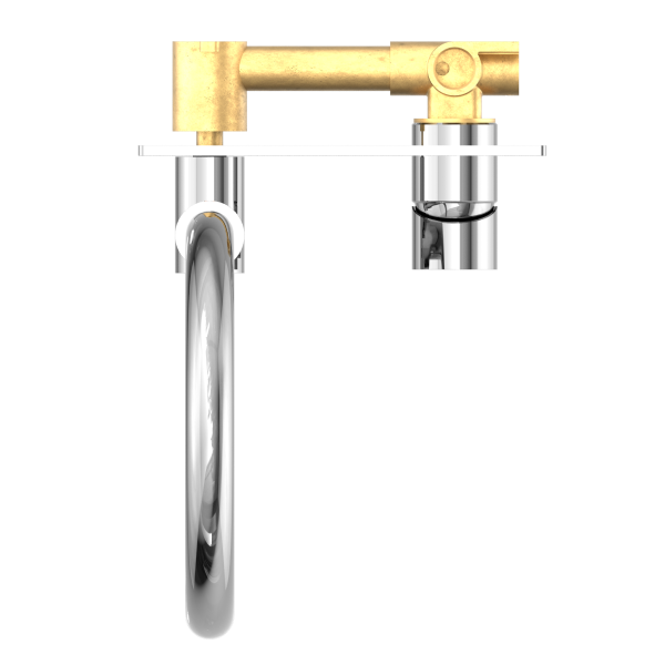 Nero Mecca Wall Basin Mixer Swivel Spout