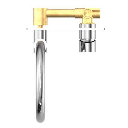 Nero Mecca Wall Basin Mixer Swivel Spout