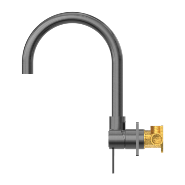 Nero Mecca Wall Basin Mixer Swivel Spout