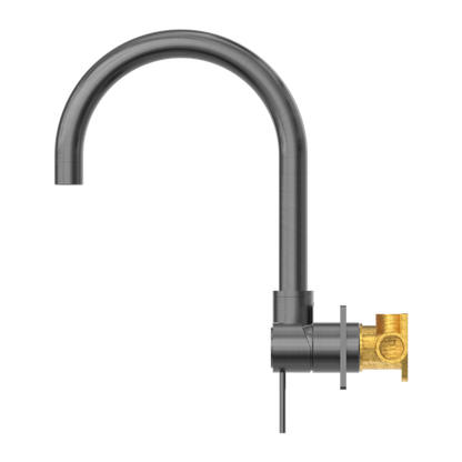 Nero Mecca Wall Basin Mixer Swivel Spout