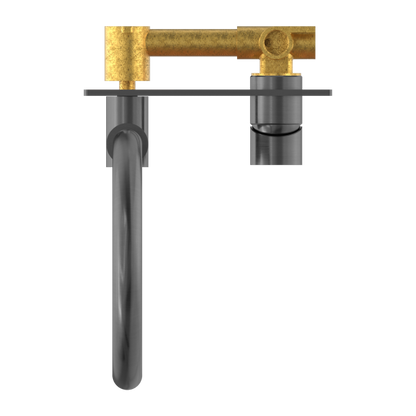 Nero Mecca Wall Basin Mixer Swivel Spout