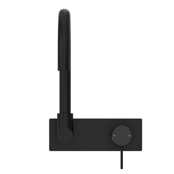 Nero Mecca Wall Basin Mixer Swivel Spout