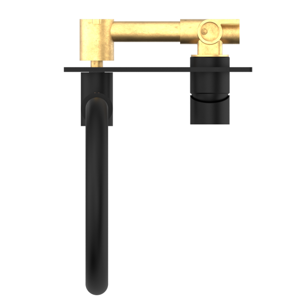 Nero Mecca Wall Basin Mixer Swivel Spout
