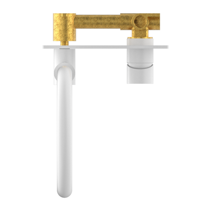 Nero Mecca Wall Basin Mixer Swivel Spout