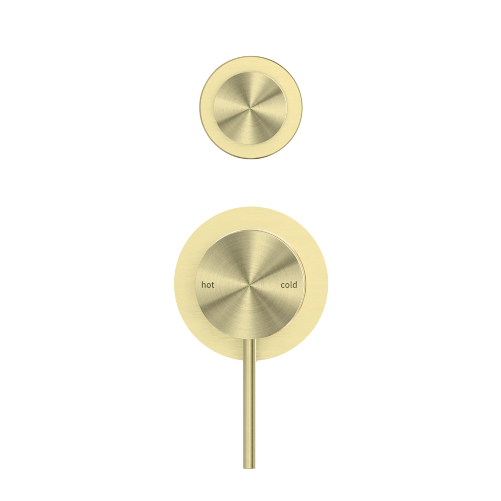 Nero Mecca Shower Mixer With Detached Diverter Button  Brushed